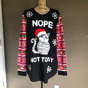 Grumpy Cat Light Up Ugly Christmas Sweater